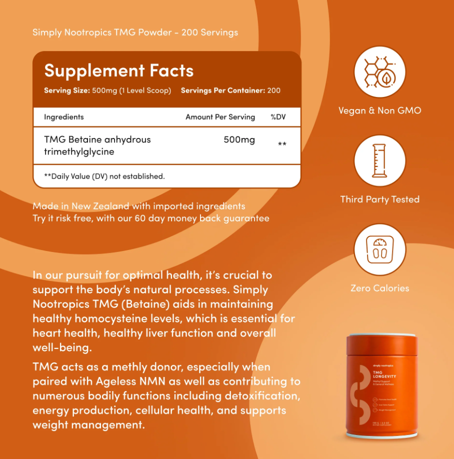 Simply Nootropics TMG Betaine