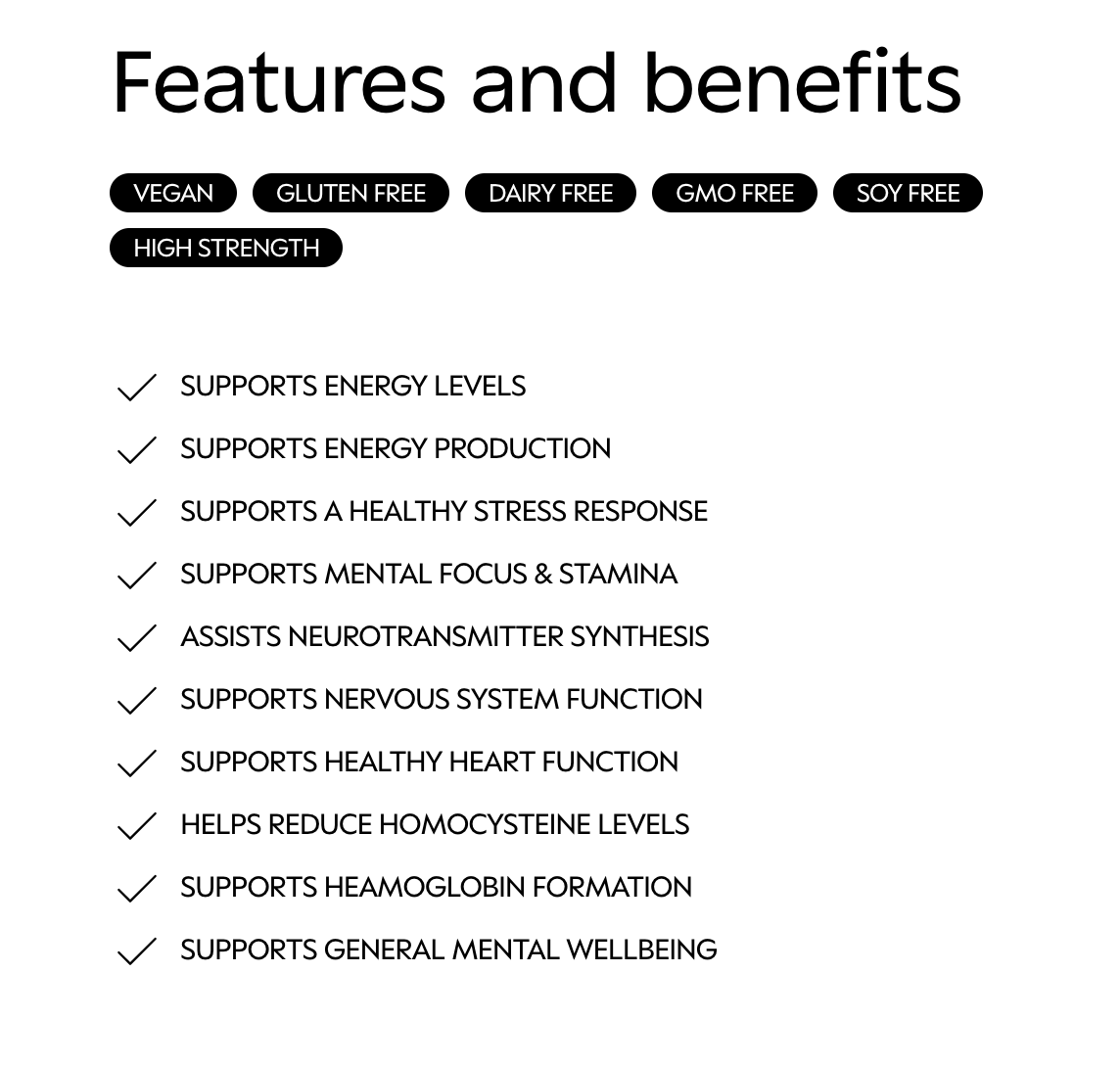 myBrainCo - Active-B Complex - 60 Hard Capsules