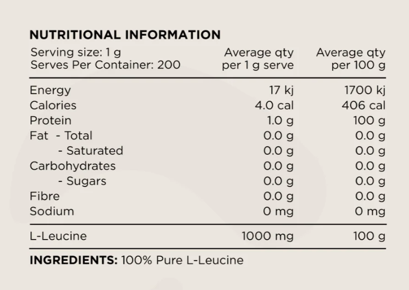 Switch Nutrition Leucine 200g