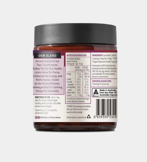 Tonika Organic 5 Mushroom Blend