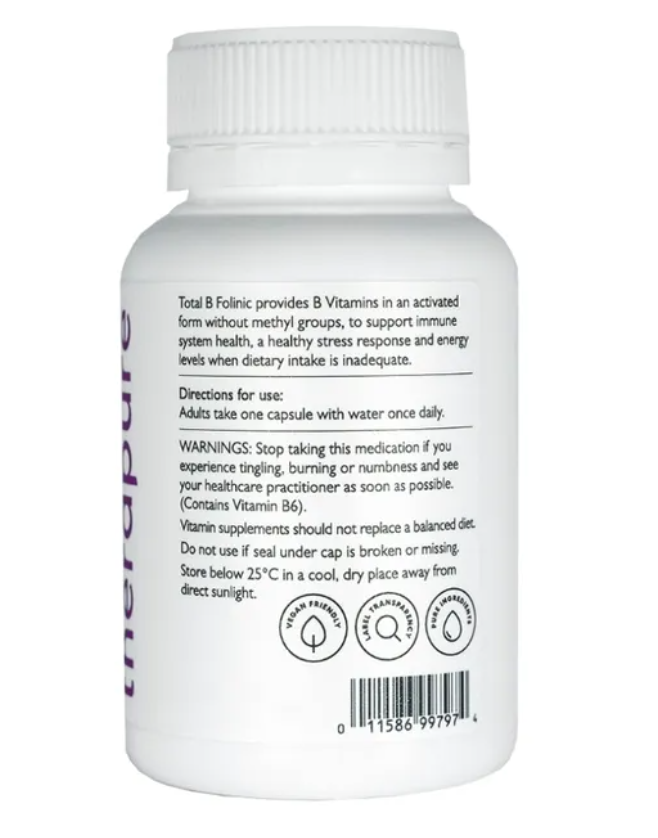 Therapure MTHFR Wellbeing Total B Folinic Cap X 60
