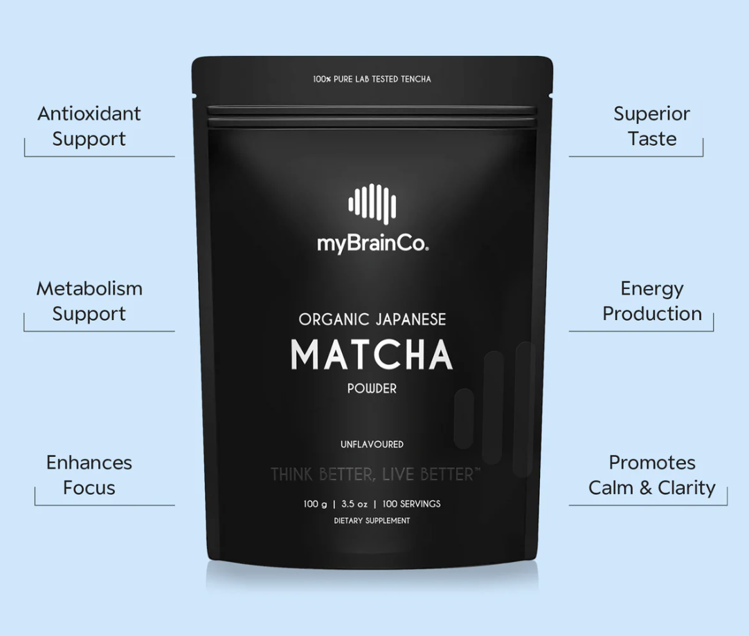 myBrainCo - Organic Japanese Matcha Powder - 100g