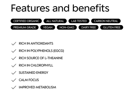 myBrainCo - Organic Japanese Matcha Powder - 100g