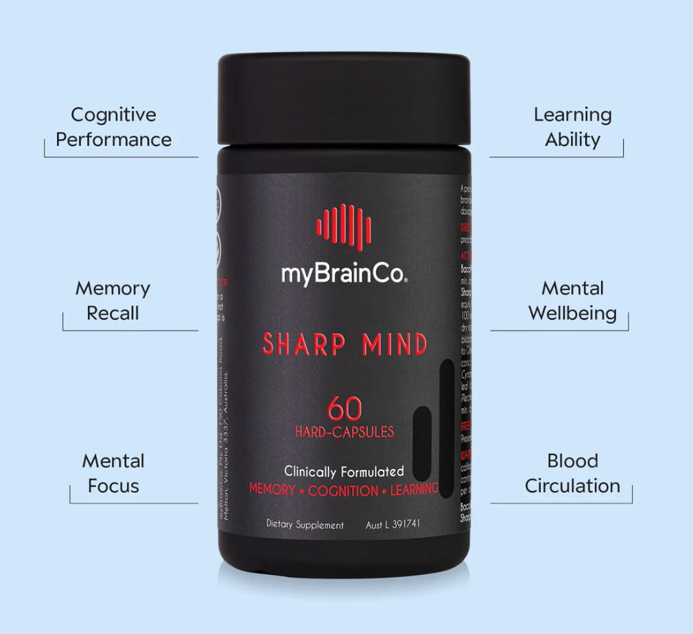 myBrainCo - Sharp Mind - 60 Hard Capsules