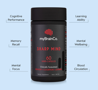 myBrainCo - Sharp Mind - 60 Hard Capsules