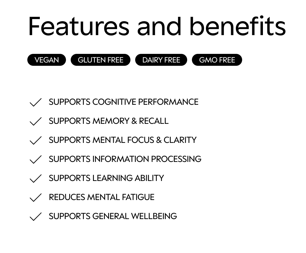 myBrainCo - Sharp Mind - 60 Hard Capsules