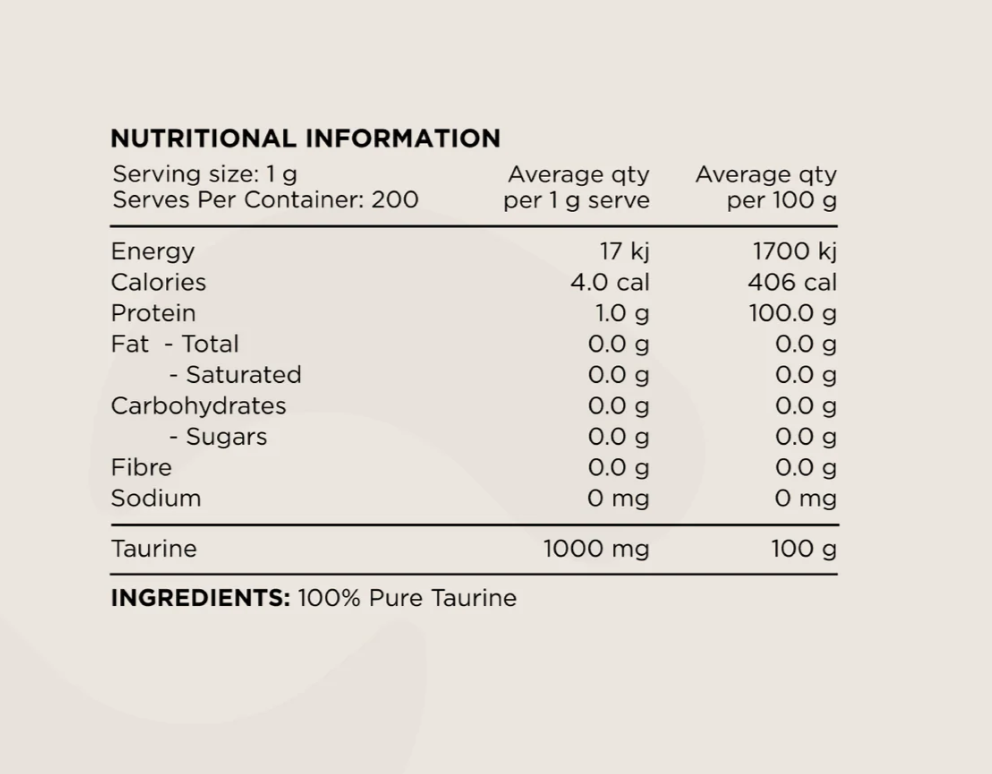 Switch Nutrition Taurine 200g