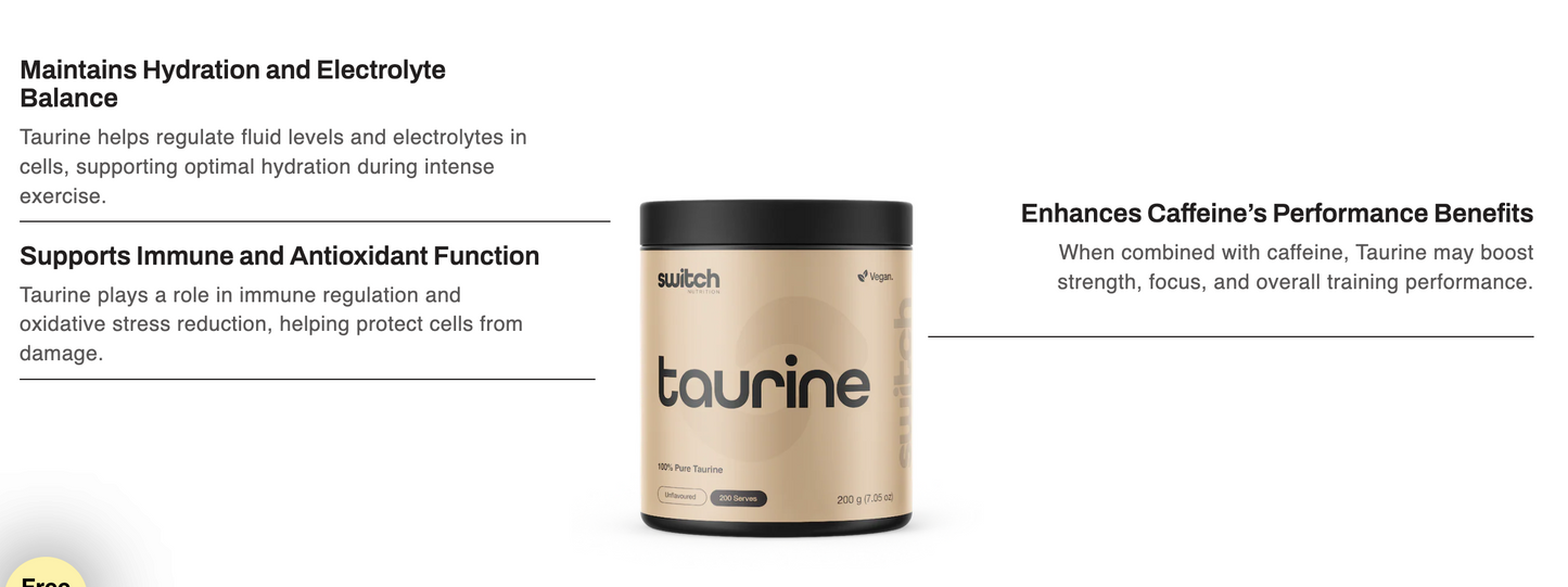 Switch Nutrition Taurine 200g