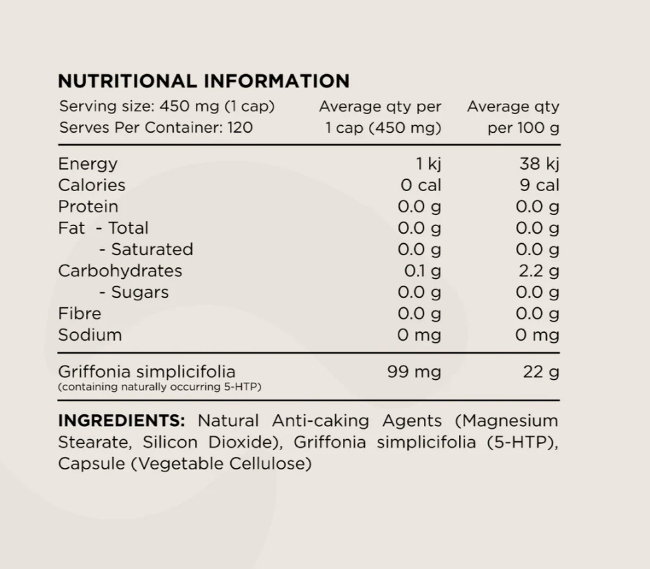 Switch Nutrition Griffonia (5-htp) 120caps