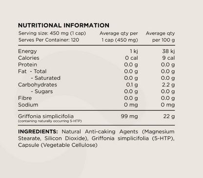 Switch Nutrition Griffonia (5-htp) 120caps