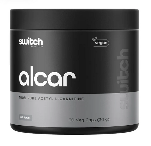 Switch Nutrition Alcar Capsules (100% Pure Acetyl L-Carnitine)