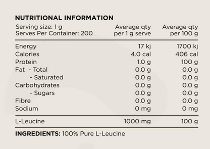 Switch Nutrition Leucine 200g