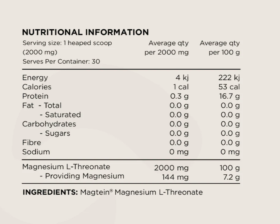 Switch Nutrition Magnesium L-Threonate (Mag3) 60g