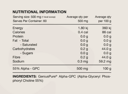 Switch Nutrition Alpha GPC 30g