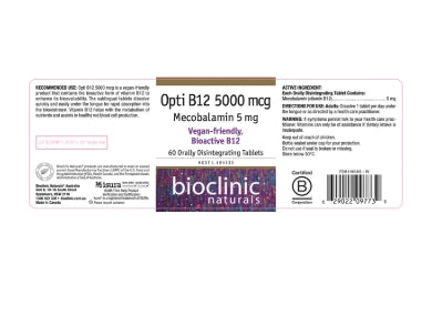 bioclinic naturals Opti B12 5000mcg