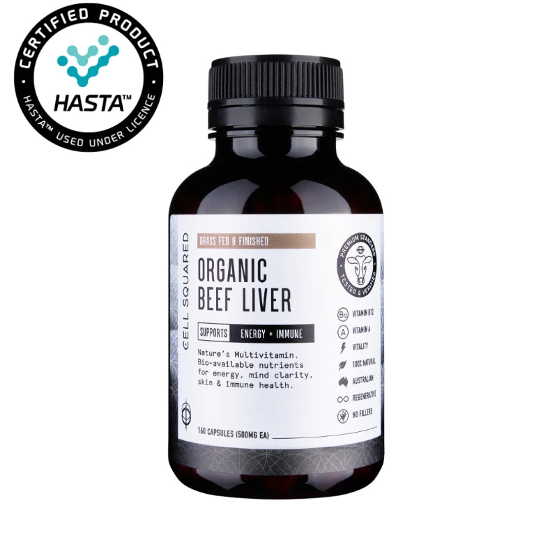 Cell Squared Organic Beef Liver capsules