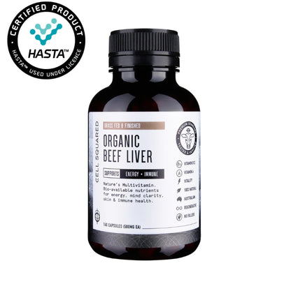 Cell Squared Organic Beef Liver capsules