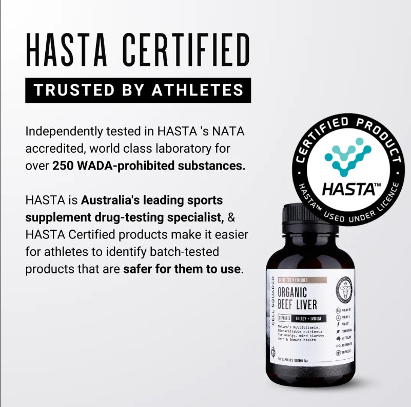 Cell Squared Organic Beef Liver capsules