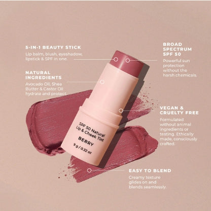 Avocado SPF 50 Natural Lip & Cheek Tint