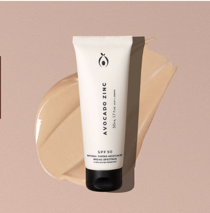 Avocado Zinc SPF 50 Natural Tinted Moisturiser
