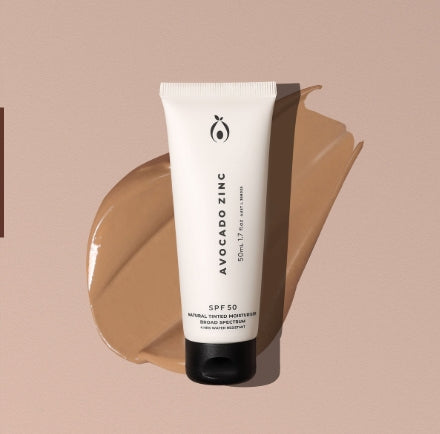 Avocado Zinc SPF 50 Natural Tinted Moisturiser