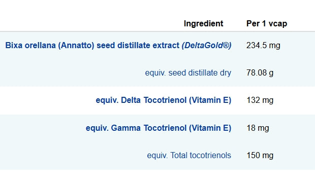 Bioclinic Naturals Opti E Tocotrienol Antioxidant  60 Vegetarian Capsules