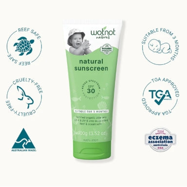 WOTNOT 30 SPF Natural Baby Sunscreen